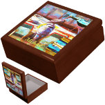 Caja De Regalo Keepsake Box Los Peines Pelican 0463<br><div class="desc">Pintura de la colección "Muelle Los Peines Pelican 0463" Personalice en la página del producto o haga clic en el botón "Personalizar" para obtener más opciones de diseño. Diseño creado a partir de mi pintura "Muelle Los Peines Pelican 0463", que capturaba a un pelícano en un bote que parecía haber...</div>