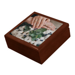 Caja De Regalo Keepsake personalizado personalizado | Foto Tile J