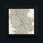 CAJA DE REGALO MAPA DE STAFFORDSHIRE, 1793<br><div class="desc">Un mapa de Staffordshire,  Inglaterra. Línea grabado,  inglés,  1793.</div>