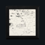 CAJA DE REGALO MAPA: INDIOS AMERICANOS 2<br><div class="desc">Tribus indias,  reservas y acuerdos en los Estados Unidos. 'Compilado y dibujado por Sam Attahvich,  1939.</div>