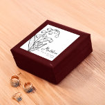 Caja De Regalo May Birth Month Flower Lily Minimalista<br><div class="desc">Celebra un cumpleaños de mayo con esta elegante y personalizada caja de regalo con la flor de nacimiento Lily del Valle! Fabricado en madera lacada con un interior de fieltro suave, es perfecto para guardar joyas y keepsakes. Un regalo minimalista y atento que añade belleza y significado a cualquier colección....</div>