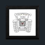 Caja De Regalo Mejor hombre de la boda de un país con un tractor<br><div class="desc">Un regalo de boda de granja de tractores que puede ser personalizado. Si desea cambiar el tamaño o el tipo de letra,  haga clic en el botón de edición para personalizar. El embalaje en el tractor está en una crema sutil y blanco.</div>