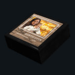 Caja De Regalo Mejor marco de imagen de madera rústica de la tía<br><div class="desc">Caja de regalo de marco de imagen rústica — Un regalo sencillo y memorable para la nueva tía personalizada con su foto favorita con sobrina o sobrino.</div>