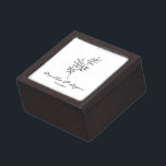 Caja De Regalo Minimalist & Chic Twing Wedding Monogram Design<br><div class="desc">This box have a minimalist & chic twing Wedding monogram design. Fully customizable is the ideal design for a simple and elegant wedding. Design applicable to any event: Wedding, birthday, anniversary ... and everything you can think of. Perfect to give to your parents, ladies and godparents for your wedding, including...</div>