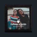 Caja De Regalo Moderno Corazón Blanco Mejor Amistad Amigo Foto<br><div class="desc">Caja de joyas moderna y agradable que celebra tu amistad con tu propio negocio. Agrega una foto,  tus nombres y el año que conociste para crear un regalo único.</div>