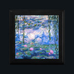 Caja De Regalo Monet - Water Lilies, obra de arte de 1919<br><div class="desc">Monet - Lilies de agua,  caja de regalo/trinquete de arte de 1919.</div>