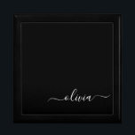 Caja De Regalo Monograma elegante Minimalista blanco negro y mode<br><div class="desc">Presentamos nuestra Colección de Monogramas Modernos Minimalistas en Blanco y Negro: Adopte la simplicidad y la sofisticación con nuestros diseños minimalistas, curados para elevar su estilo sin esfuerzo. Esta colección, elaborada con gran interés para la estética moderna, presenta elegantes diseños en blanco y negro acentuados por monogramas personalizados. Desde papel...</div>