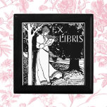 Caja De Regalo Mujer leyendo Art Nouveau<br><div class="desc">Mujer leyendo ex liberta de Art Nouveau</div>