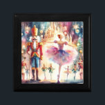 Caja De Regalo Navidades de acuarela de ballet de nueces Ballerin<br><div class="desc">El Ballet de Ballet de Nutrición Navidades de acuarela Ballerina Festive Holiday Gift Box incluye un ballet tradicional de Navidades con bailarina y petcracker. Perfecto para regalos de Navidades,  favores de Navidades y más. Creado por Evco Studio www.zazzle.com/store/evcostudio</div>