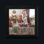 Caja De Regalo Navidades Gramd Kids Collage de fotos Personalizad<br><div class="desc">Con collage de fotos de nietos y una tipografía de escritura moderna,  puedes cambiar fácilmente para agregar los nombres de los nietos y las fotos. Un diseño elegante que mandar a la abuela y a la familia esta temporada de vacaciones.</div>