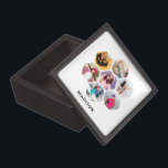 Caja De Regalo Nombre personalizado moderno de varios Collages de<br><div class="desc">Multi Collage de fotos Modern Nombre Personalizado Gift Box incluye un collage de fotos de tus fotos favoritas en forma de hexágono. Personalizado con tu nombre en escritura negra moderna. Perfecto para cumpleaños, Navidades, Día de la Madre, Día del Padre, Abuelos, hermano, hermana, mejor amigo y más. FOTO TIP: centra...</div>