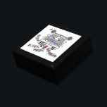 Caja De Regalo Novias Bodas lesbianas<br><div class="desc">Regalos de matrimonio de lesbianas gays y favores de matrimonio de lesbianas para novias gays que se atan el nudo y se casan. La foto de dos novias en el auto con latas colgando de la espalda dice Acabo de Casarse. Grandes ideas de regalo para novias lesbianas que tienen un...</div>