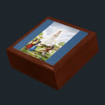 Caja De Regalo Nuestra Señora de Fátima<br><div class="desc">Caja de regalo con una imagen vintange de Nuestra Señora de Fátima apareciendo a los niños con la palabra "Nuestra Señora de Fátima ruega por nosotros".</div>