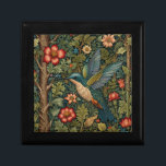Caja De Regalo Obra de arte de colibrí vegetación florística bohe<br><div class="desc">Sumérjase en un mundo de belleza intemporal con esta obra de arte de colibrí bohemia de estilo vintage. El lugar, situado en un frondoso y verde bosque, está vivo con detalles intrincados de flores florecientes y árboles imponentes. La parte central es un colibrí elegante, sus plumas iridiscentes que captan la...</div>