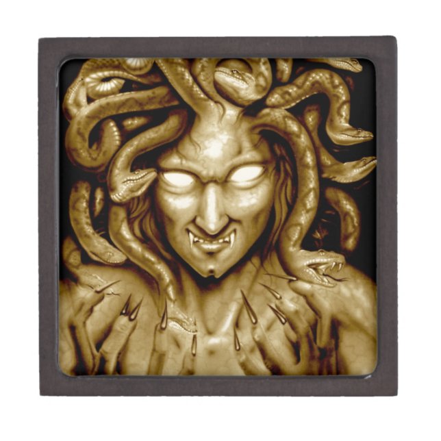 Caja De Regalo Original del arte del aerógrafo de la MEDUSA (Frente)