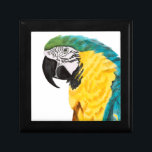 Caja De Regalo Pájaro loro tropical<br><div class="desc">Ave Tropical Parrott. Artista: Naomi McCavitt. ID de la imagen: 145976Z.</div>