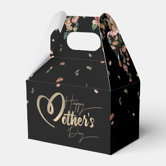 Caja de regalo para día de la madre con flores (Front Side)