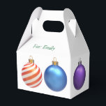 Caja de regalo para Navidades decorados, envoltura<br><div class="desc">Guarde el papel de embalaje y utilice en su lugar esta pequeña caja de regalo. Personalízalo con SU NOMBRE Y EL NOMBRE DEL RECEPTOR.</div>