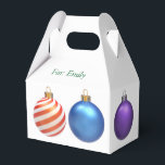 Caja de regalo para Navidades decorados, envoltura<br><div class="desc">Guarde el papel de embalaje y utilice en su lugar esta pequeña caja de regalo. Personalízalo con SU NOMBRE Y EL NOMBRE DEL RECEPTOR.</div>