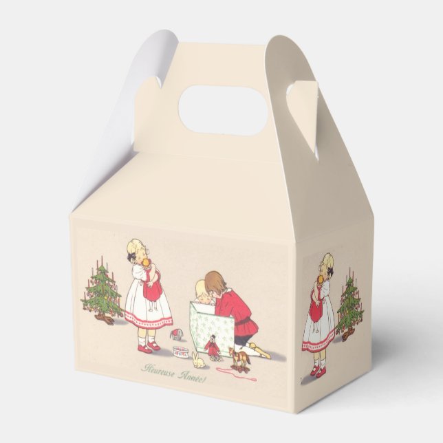 Caja de regalo para niños con árbol de Navidad vin (Front Side)