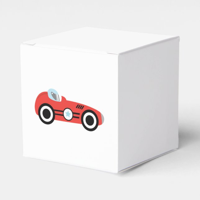 Caja de regalo para temas de Carreras de coches (Costado Anverso)