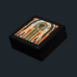 Caja De Regalo Patrón deco de arte geométrico colorido 2<br><div class="desc">Hermoso patrón de arte deco geométrico colorido con colores vivos.</div>