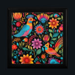 Caja De Regalo Patrón mexicano<br><div class="desc">Caja de regalo de patrón floral mexicano.</div>