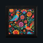Caja De Regalo Patrón mexicano<br><div class="desc">Caja de regalo de patrón floral mexicano.</div>