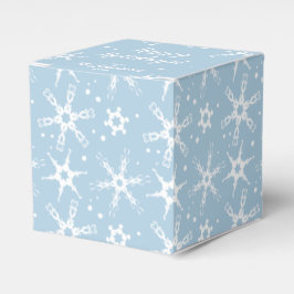 Caja de regalo personalizada de copo de nieve mode