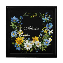 Personalizado Floral Keepsake Joyería