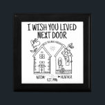 Caja De Regalo Personalizado Mejor Amigo Regalo Que Te Guste Vivi<br><div class="desc">¿Buscando el regalo perfecto para tu mejor amigo? No busque más que nuestra personalizada I Wish You Live Next Doing keepsake caja de madera! Este regalo único y sentimental es perfecto para cualquier amigo que ame recordar esos momentos especiales que pasamos juntos. Con la inscripción de un personalizado, este regalo...</div>