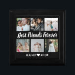 Caja De Regalo Personalizado Mejor Collage de fotos de amigos mej<br><div class="desc">¿Buscando el regalo perfecto para tu mejor amigo? No busque más allá de esta caja personalizada de personalizado mejores amigos de foto de collage caja de keepsake! Esta caja de joyas de sake es el regalo perfecto para su bienestar. Este regalo único es perfecto para cualquier amigo que quiera conservar...</div>