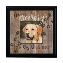 Personalizado Perro Memorial Rústica Madera Mirar 