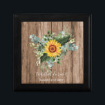 Caja De Regalo Personalizado Recién Matrimonios Rústicos Eucalypt<br><div class="desc">¡Felicitaciones por tu compromiso! Te deseamos una vida llena de felicidad y alegría. Este moderno y elegante diseño de bodas es sólo uno de los muchos temas de diseño disponibles en esta tienda, creado para adaptarse a sus necesidades y presupuesto. Puede editar los campos de plantilla desde esta página o...</div>