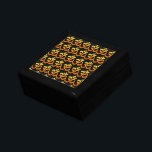 Caja De Regalo Personalizado Yoga Om Mantra Símbolo Dorado Sol As<br><div class="desc">Yoga Om Mantra Símbolo Oro Sol Asana Relax Fitness Meditación Amarillo Naranja Inspirador Elegante Sunrise Joyería de Madera Keepsake Box.</div>