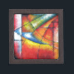 Caja De Regalo pintura abstracta de color rojo amarillo azul<br><div class="desc">Pintado abstracto de color azul verde amarillo rojo</div>