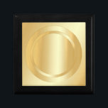 Caja De Regalo Plantilla de Personalizado Faux Gold elegante luce<br><div class="desc">La Personalizado Faux Gold Plantilla Elegante Parece Glamorosa Caja De Regalo De Joyas De Madera.</div>