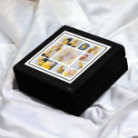 Caja De Regalo Plantilla personalizada DIY de 13 Collages de foto<br><div class="desc">13 Caja de fotos personalizada, simplemente agregue sus propias fotografías a esta gran almohada de tiro .. fácil de personalizar ... reloj de plantilla de fotos de personalizable de Ricaso - ideas de regalo perfectas - presenta un marco negro - esta encantadora caja de joyería viene en roble dorado, negro...</div>