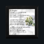 Caja De Regalo poema de la hija   del ramo del boda<br><div class="desc">Un gran regalo para una hija en su día de boda.</div>