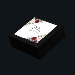 Caja De Regalo Regalo de cumpleaños 70 del Rubor Pink Burgundy Re<br><div class="desc">Rubor Pink Burgundy Red 70th Birthday Gift caja de regalo</div>
