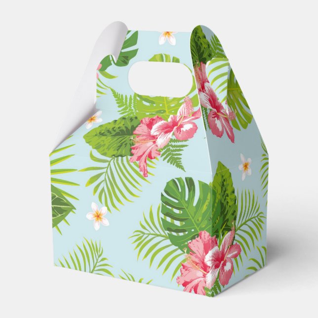 Caja de regalo rosa de hibiscus Palm (Front Side)