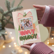 caja de regalo rosa Familia o empresa Tarjeta de v