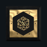 Caja De Regalo RPG Dice | Fantasía de oro Retro Tabletop PnP Game<br><div class="desc">Siempre es JUEGO, así que elige tu iniciativa de armas y rollos... Un boda/fiesta de jugadores de MODA GEEK de novedad ideal para cualquier tabletas de la vieja escuela bolígrafo/lápiz y papel de fantasía (PnP) jugador de rol de fantasía con un dados poliédrico de 20 lados con un rollo natural...</div>