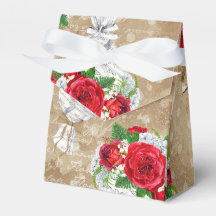 Caja de Regalo Rústico Rosa con Corazón