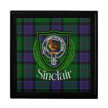 Sinclair Scottish Clan Tartan Escudo