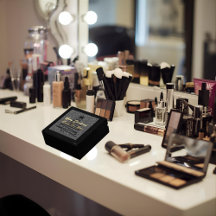 Sparkly Black Wooden Jewelry Box