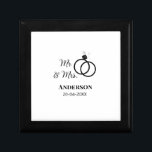 Caja De Regalo Sr. y Sra. añada apellido fecha año de boda favor<br><div class="desc">diseño</div>