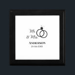 Caja De Regalo Sr. y Sra. añada apellido fecha año de boda favor<br><div class="desc">diseño</div>