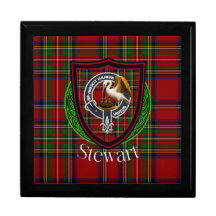 Stewart Scottish Clan Tartan & Escudo