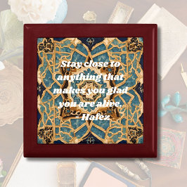 Caja De Regalo Texto personalizado Khatam Marquetry Regalos de ar